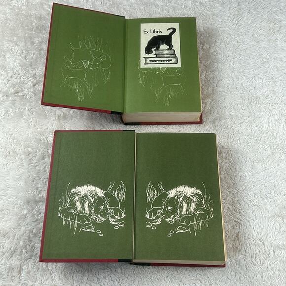 The Family Treasury of Childrens Stories book 1 and 2, 1956 HC GOOD Doubleday - Picture 2 of 16